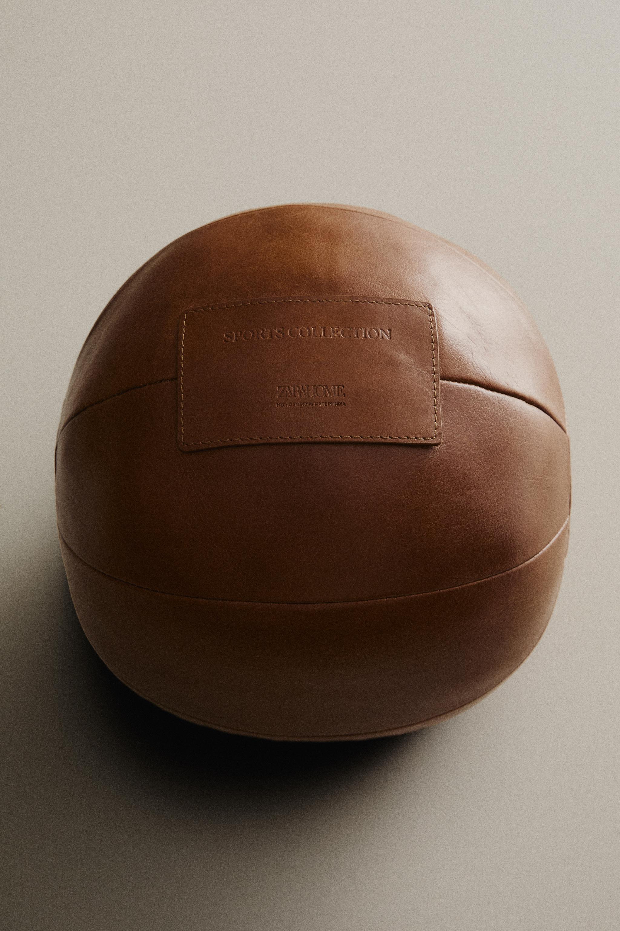 LEATHER MEDICINE BALL FOR SPORT